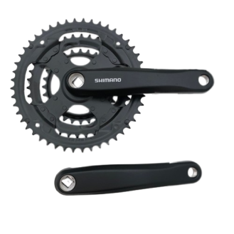 Crankset Shimano AFCM171C888X3 170mm 48X38X28T Black